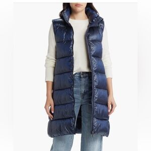 Save The Duck Sabrina Longline Nylon Puffer Vest